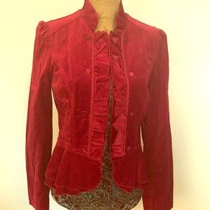 White House Black Market velvet blazer